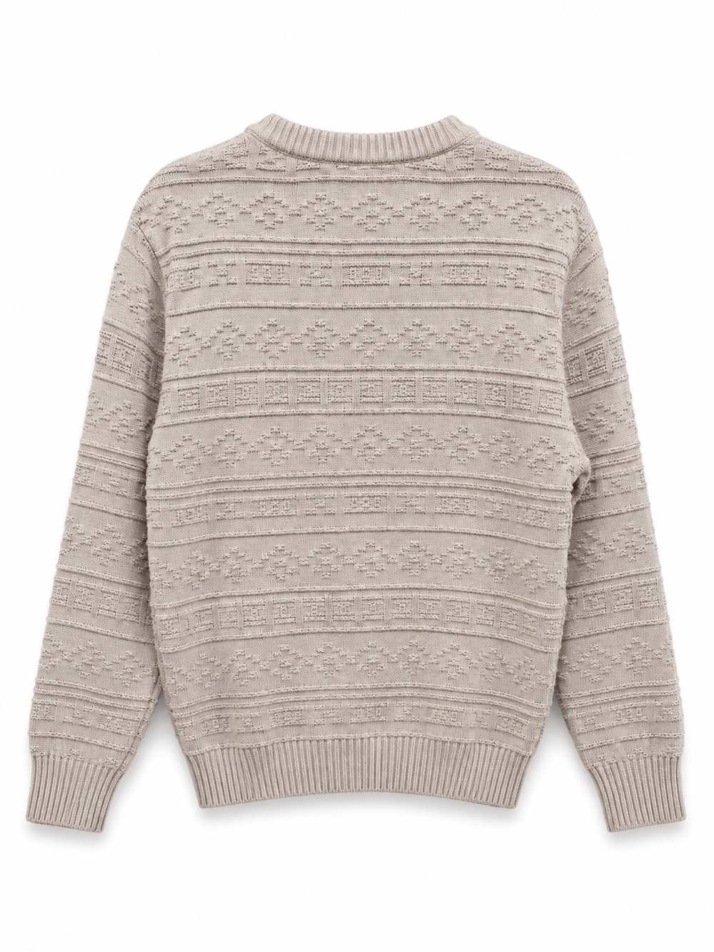 J. Crew Cable Knit Sweater cream fisherman style L classic prep nautical coastal - Picture 3 of 7